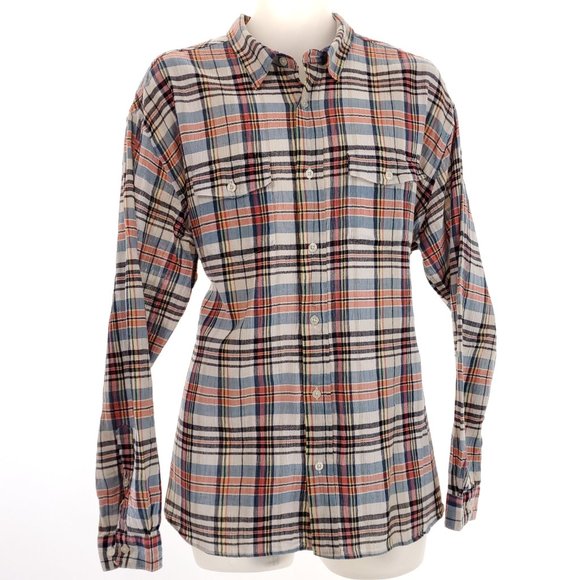 Patagonia Pink Plaid Organic Cotton Mens XL L/S - Picture 2 of 7